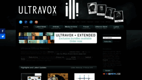 What Ultravox.org.uk website looked like in 2021 (4 years ago)