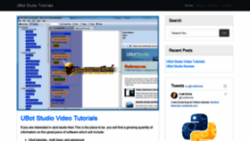 What Ubotstudiotutorials.com website looked like in 2021 (3 years ago)