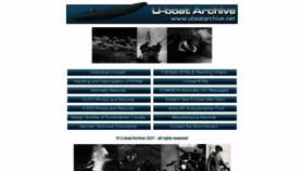 What Uboatarchive.net website looked like in 2021 (2 years ago)