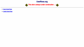 What Uweross.org website looked like in 2021 (2 years ago)