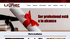 What Ufhec.edu.do website looked like in 2021 (2 years ago)