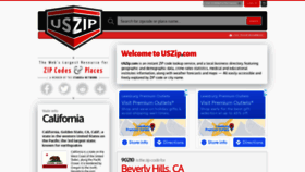 What Uszip.com website looked like in 2021 (2 years ago)