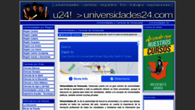 What Universidades24.com website looked like in 2022 (2 years ago)