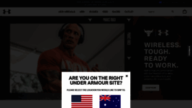 What Underarmour.com.au website looked like in 2022 (2 years ago)