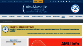What Univ-amu.fr website looked like in 2022 (4 years ago)