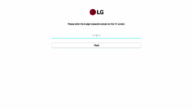 What Us.lgtvlink.com website looked like in 2022 (2 years ago)