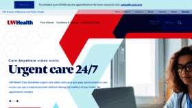 What Uwhealth.org website looked like in 2022 (2 years ago)