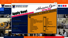 What Uow.edu.pk website looked like in 2022 (2 years ago)