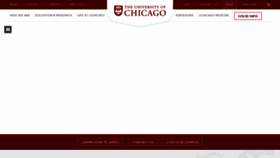 What Uchicago.edu website looked like in 2022 (2 years ago)