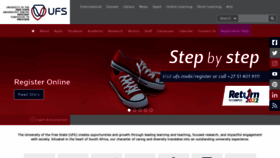 What Ufs.ac.za website looked like in 2022 (2 years ago)