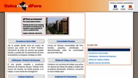What Universidadperu.com website looked like in 2022 (2 years ago)