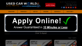 What Usedcarworldpa.com website looked like in 2022 (2 years ago)