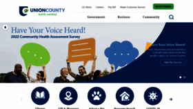What Unioncountync.gov website looked like in 2022 (3 years ago)