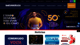 What Unievangelica.edu.br website looked like in 2022 (2 years ago)