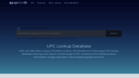 What Upcitemdb.com website looked like in 2022 (2 years ago)