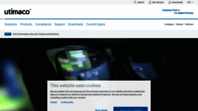 What Utimaco.com website looked like in 2022 (2 years ago)