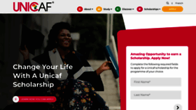 What Unicaf.org website looked like in 2022 (2 years ago)