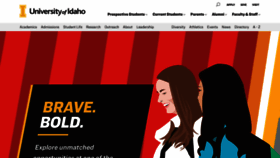 What Uidaho.edu website looked like in 2022 (4 years ago)