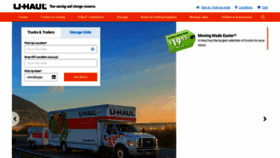 What Uhaul.com website looked like in 2022 (2 years ago)