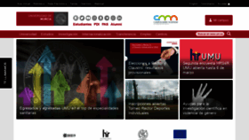 What Um.es website looked like in 2022 (2 years ago)