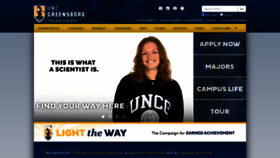 What Uncg.edu website looked like in 2022 (2 years ago)