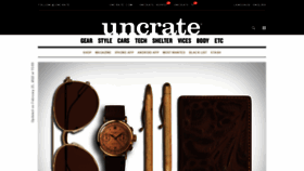 What Uncrate.com website looked like in 2022 (2 years ago)