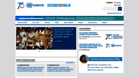 What Unece.org website looked like in 2022 (2 years ago)