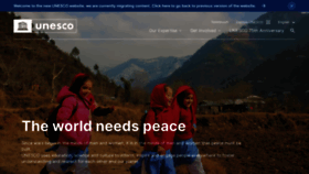 What Unesco.org website looked like in 2022 (2 years ago)