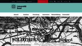 What Unibas.ch website looked like in 2022 (2 years ago)