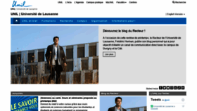 What Unil.ch website looked like in 2022 (4 years ago)