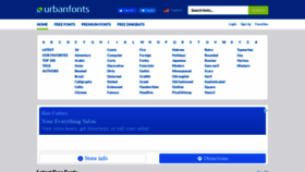 What Urbanfonts.com website looked like in 2022 (2 years ago)