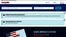 What Usajobs.gov website looked like in 2022 (2 years ago)