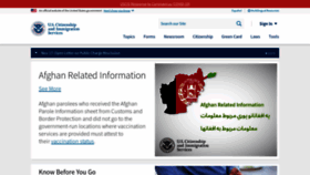 What Uscis.gov website looked like in 2022 (2 years ago)
