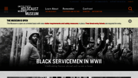 What Ushmm.org website looked like in 2022 (2 years ago)