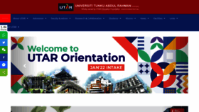 What Utar.edu.my website looked like in 2022 (2 years ago)