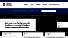 What Uwa.edu.au website looked like in 2022 (2 years ago)
