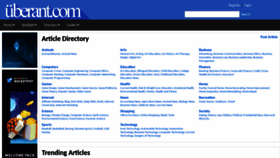 What Uberant.com website looked like in 2022 (2 years ago)