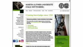 What Uni-halle.de website looked like in 2022 (4 years ago)