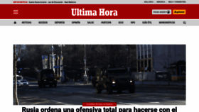 What Ultimahora.es website looked like in 2022 (3 years ago)