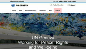 What Unog.ch website looked like in 2022 (2 years ago)