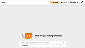 What U-buy.com.au website looked like in 2022 (2 years ago)