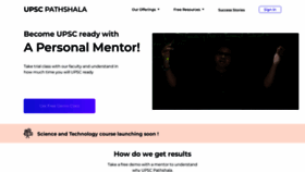 What Upscpathshala.com website looked like in 2022 (2 years ago)