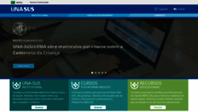 What Unasus.gov.br website looked like in 2022 (3 years ago)