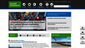 What Umweltbundesamt.de website looked like in 2022 (2 years ago)