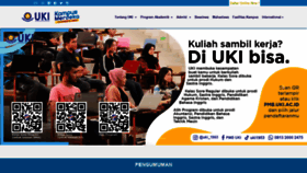 What Uki.ac.id website looked like in 2022 (2 years ago)
