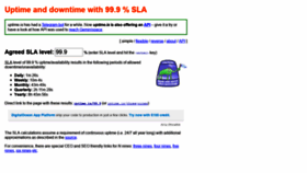 What Uptime.is website looked like in 2022 (3 years ago)