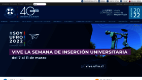 What Ufro.cl website looked like in 2022 (2 years ago)