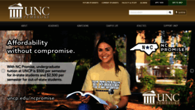 What Uncp.edu website looked like in 2022 (2 years ago)