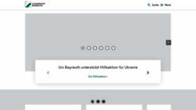 What Uni-bayreuth.de website looked like in 2022 (2 years ago)