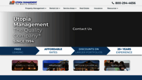 What Utopiamanagement.com website looked like in 2022 (2 years ago)